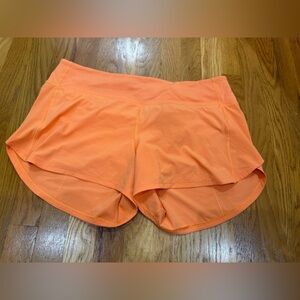 Lululemon Women's Orange Athletic Shorts
